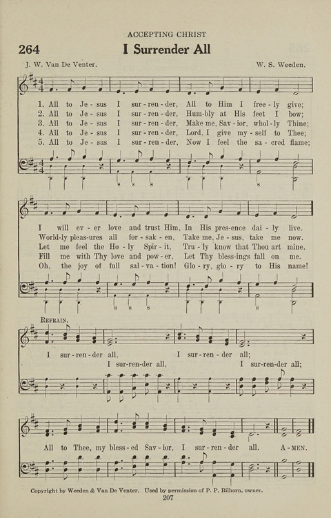 Service Hymnal: with responsive readings, appropriate for all Protestant religious activities page 199