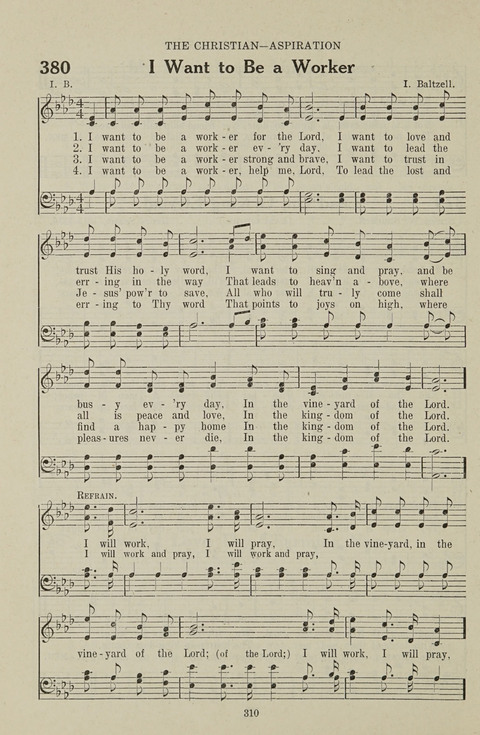 Service Hymnal: with responsive readings, appropriate for all Protestant religious activities page 302