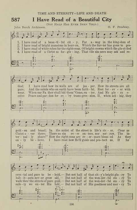Service Hymnal: with responsive readings, appropriate for all Protestant religious activities page 498