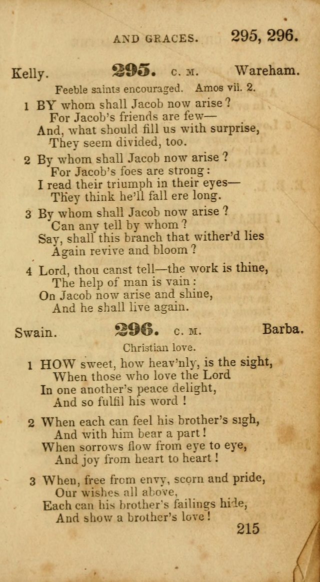 Select Hymns: adapted to the devotional exercises of the Baptist denomination (2nd ed.) page 215
