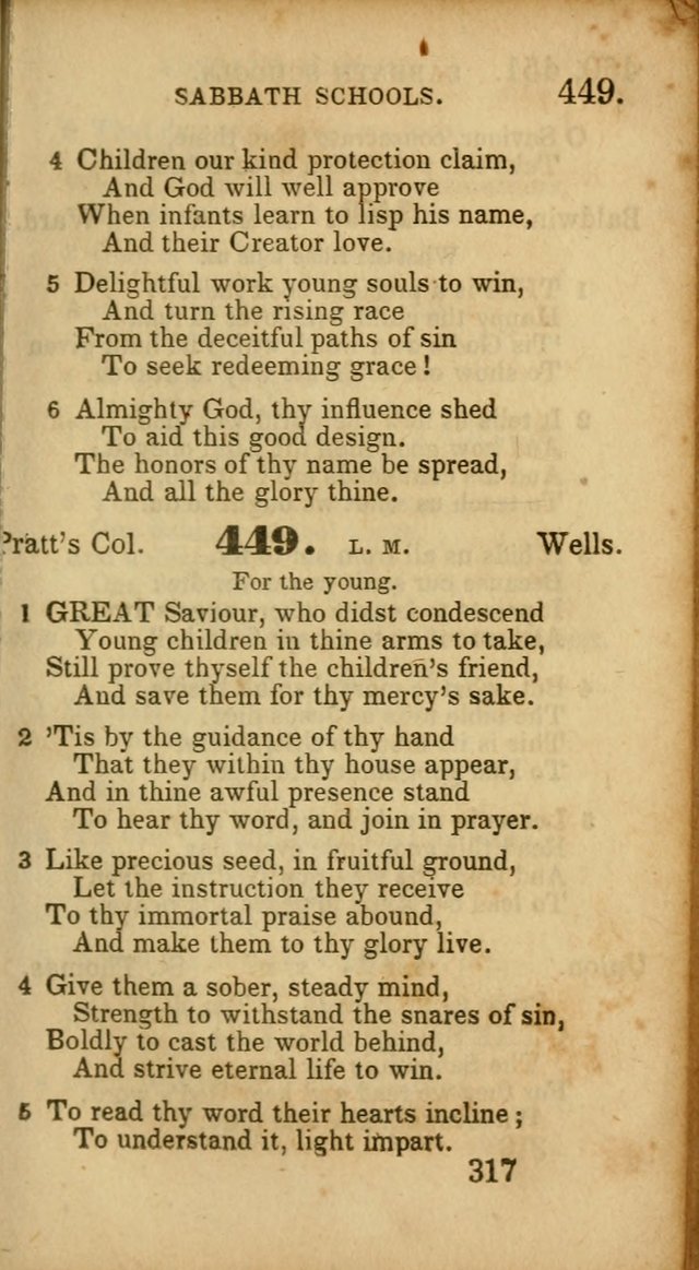 Select Hymns: adapted to the devotional exercises of the Baptist denomination (2nd ed.) page 317