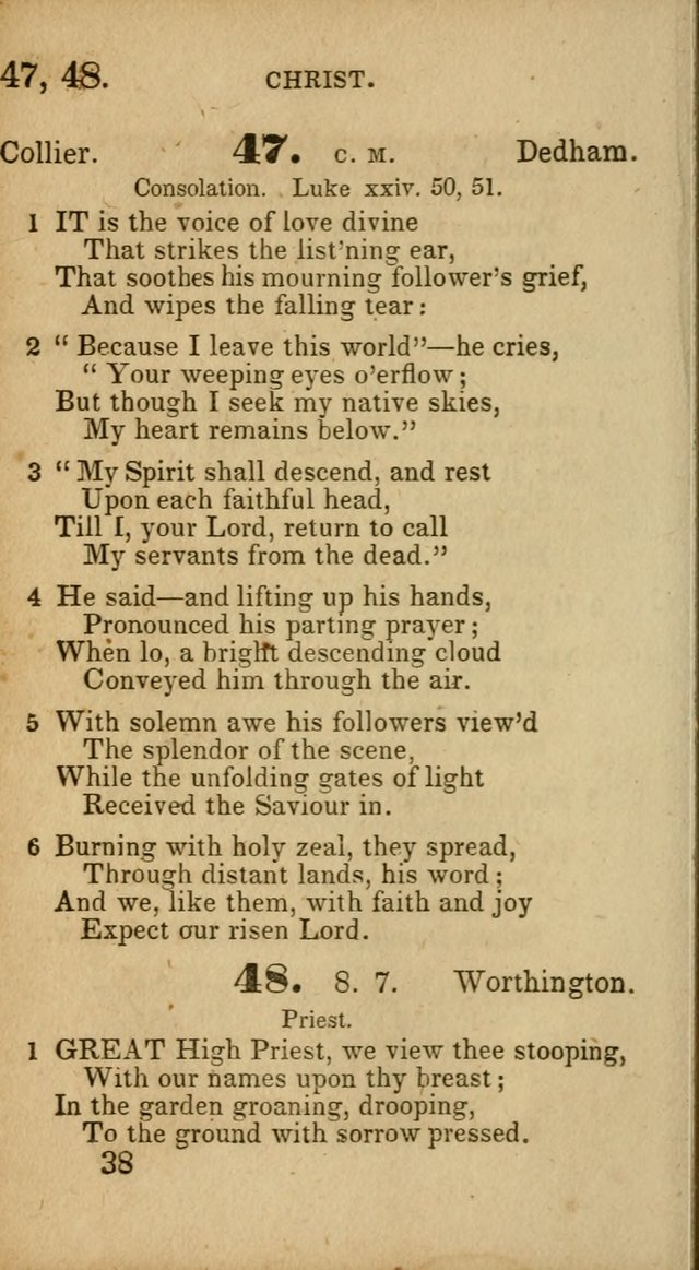 Select Hymns: adapted to the devotional exercises of the Baptist denomination (2nd ed.) page 38