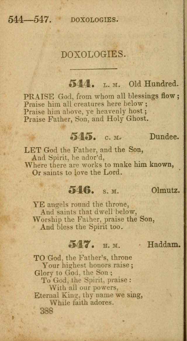 Select Hymns: adapted to the devotional exercises of the Baptist denomination (2nd ed.) page 388