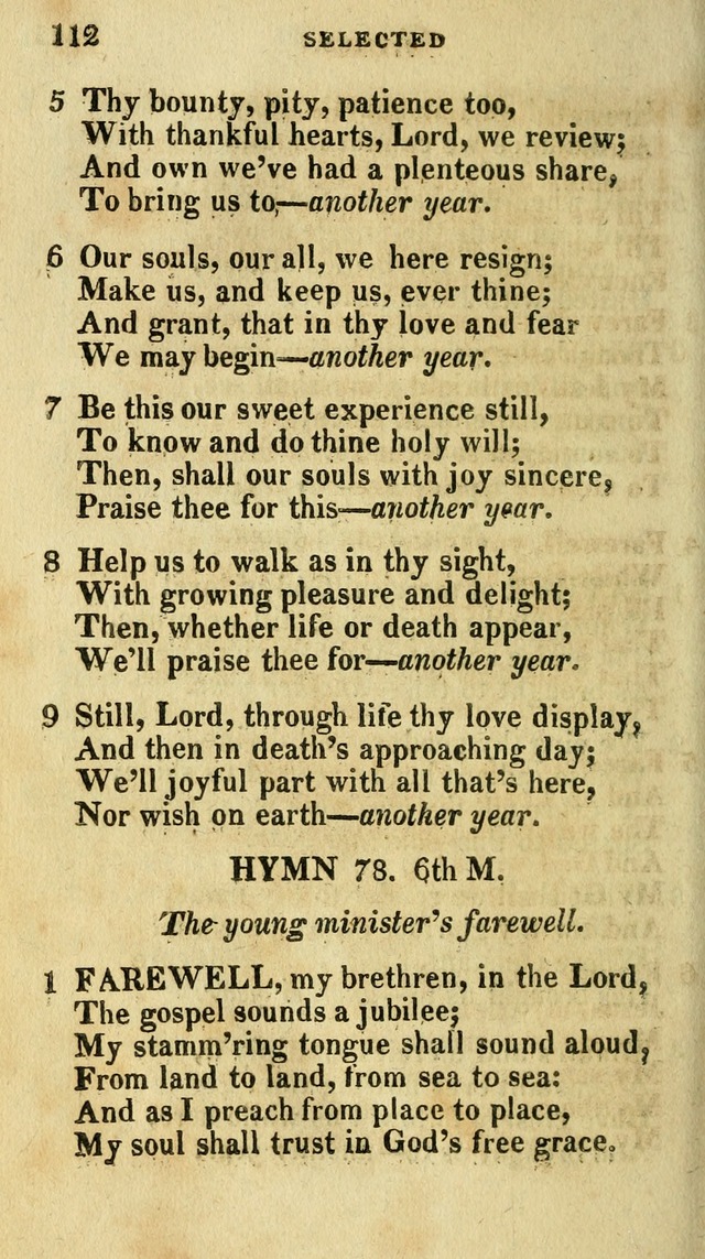 A Selection of Hymns, from the Best Authors page 116