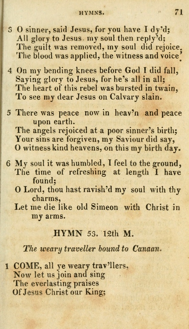 A Selection of Hymns, from the Best Authors page 75