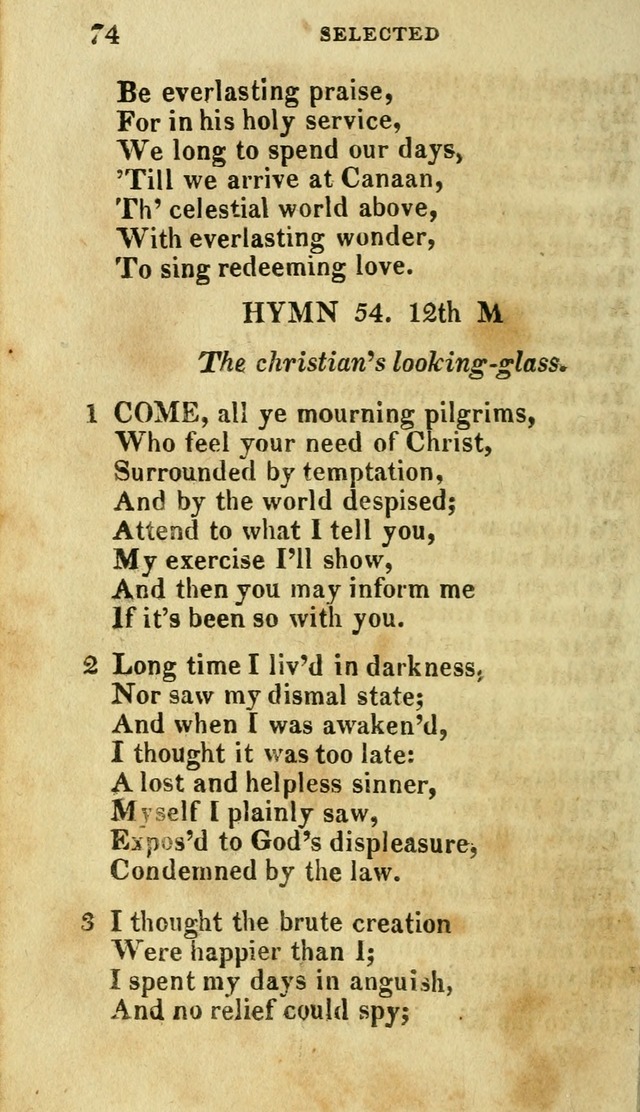 A Selection of Hymns, from the Best Authors page 78