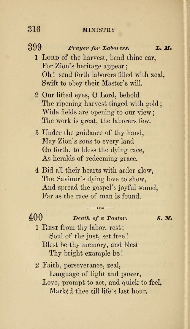 Social Hymn Book: Being the Hymns of the Social Hymn and Tune Book for the Lecture Room, Prayer Meeting, Family, and Congregation (2nd ed.) page 318