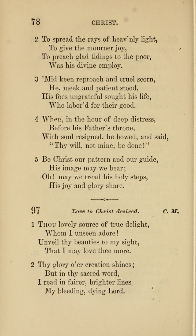 Social Hymn Book: Being the Hymns of the Social Hymn and Tune Book for the Lecture Room, Prayer Meeting, Family, and Congregation (2nd ed.) page 78