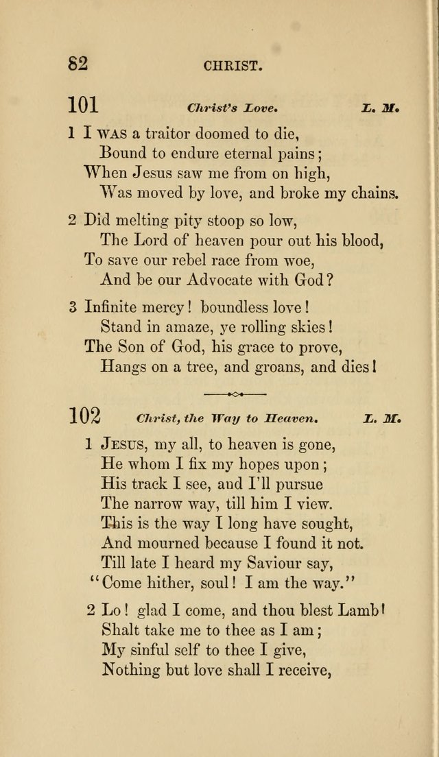 Social Hymn Book: Being the Hymns of the Social Hymn and Tune Book for the Lecture Room, Prayer Meeting, Family, and Congregation (2nd ed.) page 82
