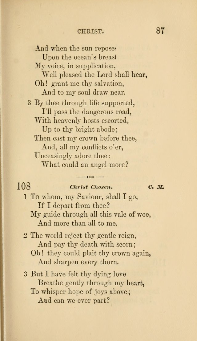 Social Hymn Book: Being the Hymns of the Social Hymn and Tune Book for the Lecture Room, Prayer Meeting, Family, and Congregation (2nd ed.) page 87