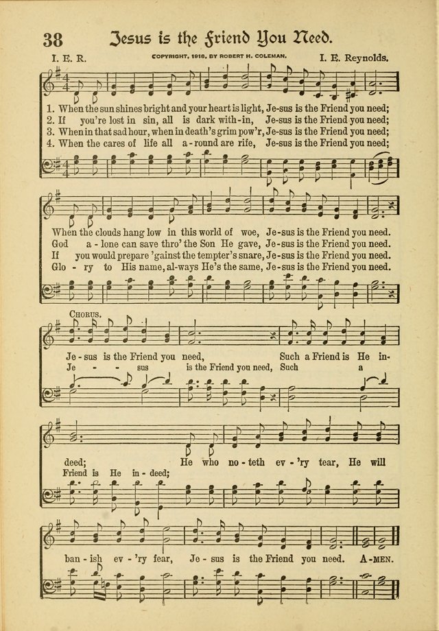 Songs of Hope: for the Church and Sunday School page 40
