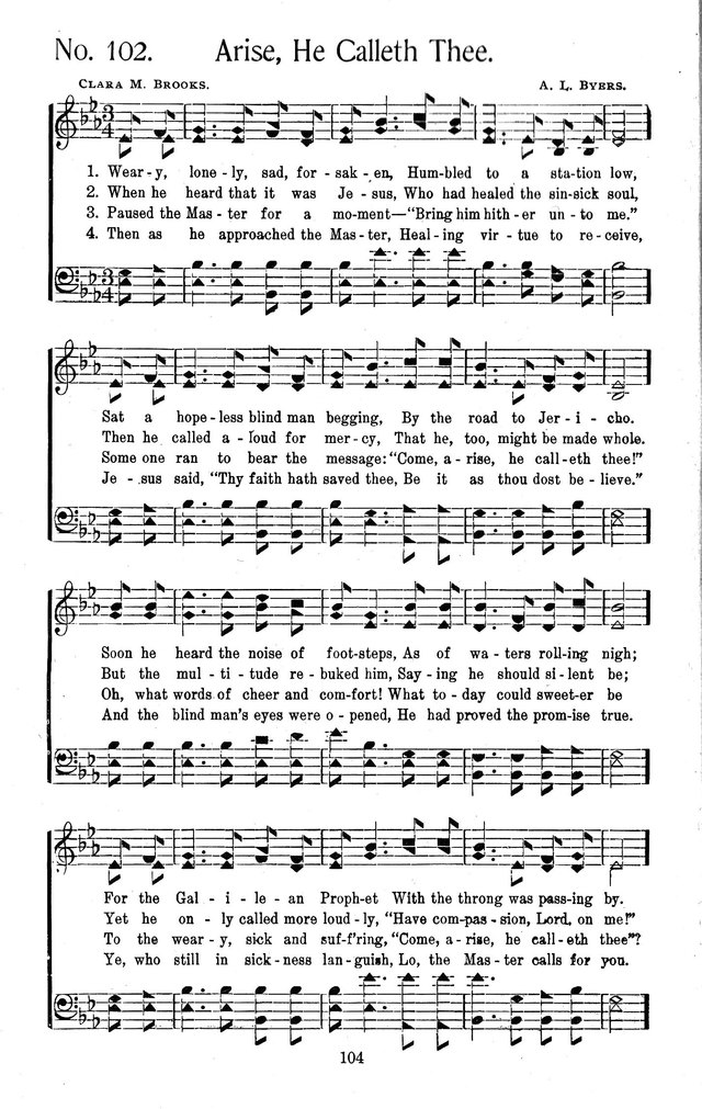 Select Hymns: for Christian worship and general gospel service page 104