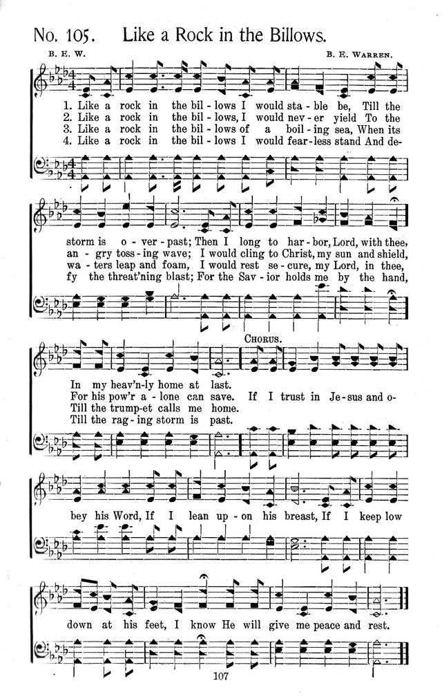 Select Hymns: for Christian worship and general gospel service page 107