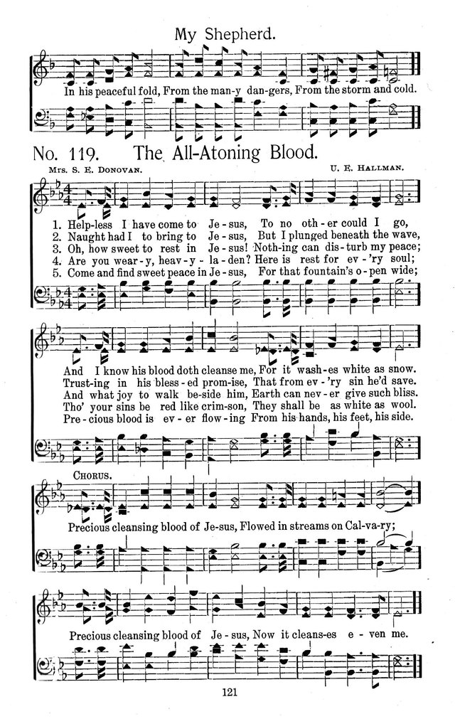 Select Hymns: for Christian worship and general gospel service page 121