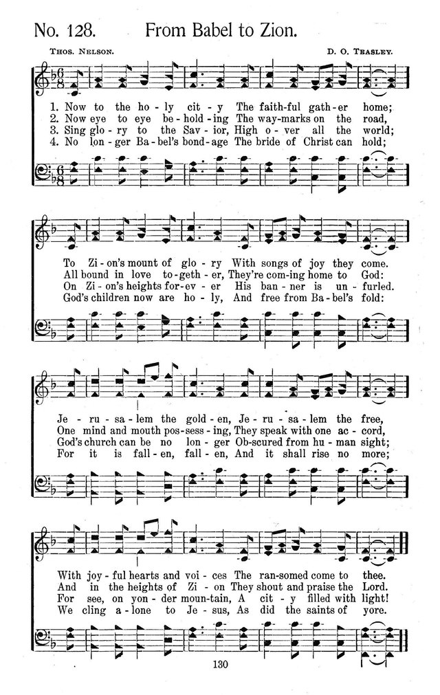 Select Hymns: for Christian worship and general gospel service page 130