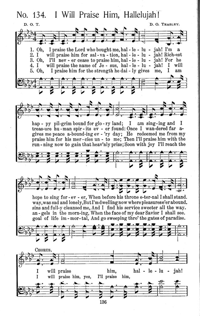 Select Hymns: for Christian worship and general gospel service page 136