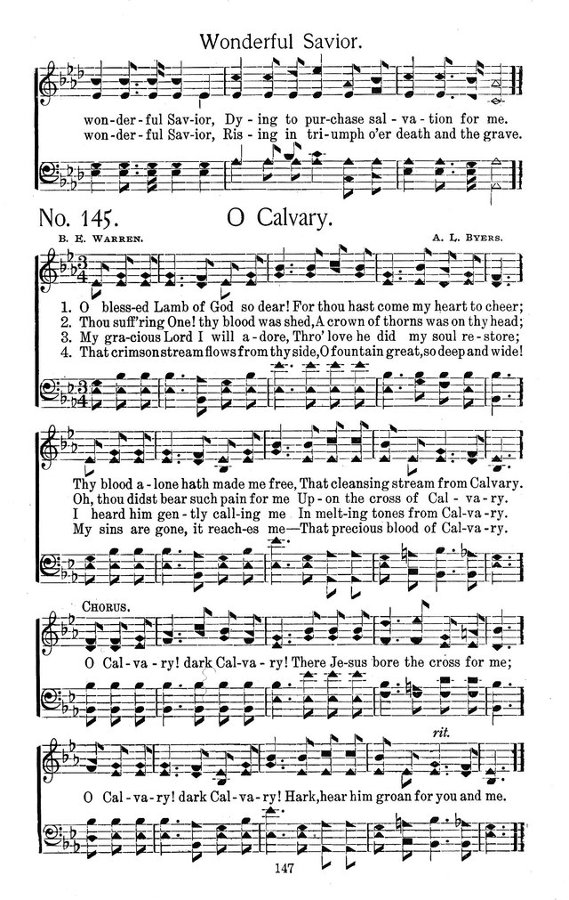 Select Hymns: for Christian worship and general gospel service page 147