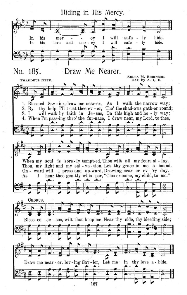 Select Hymns: for Christian worship and general gospel service page 187