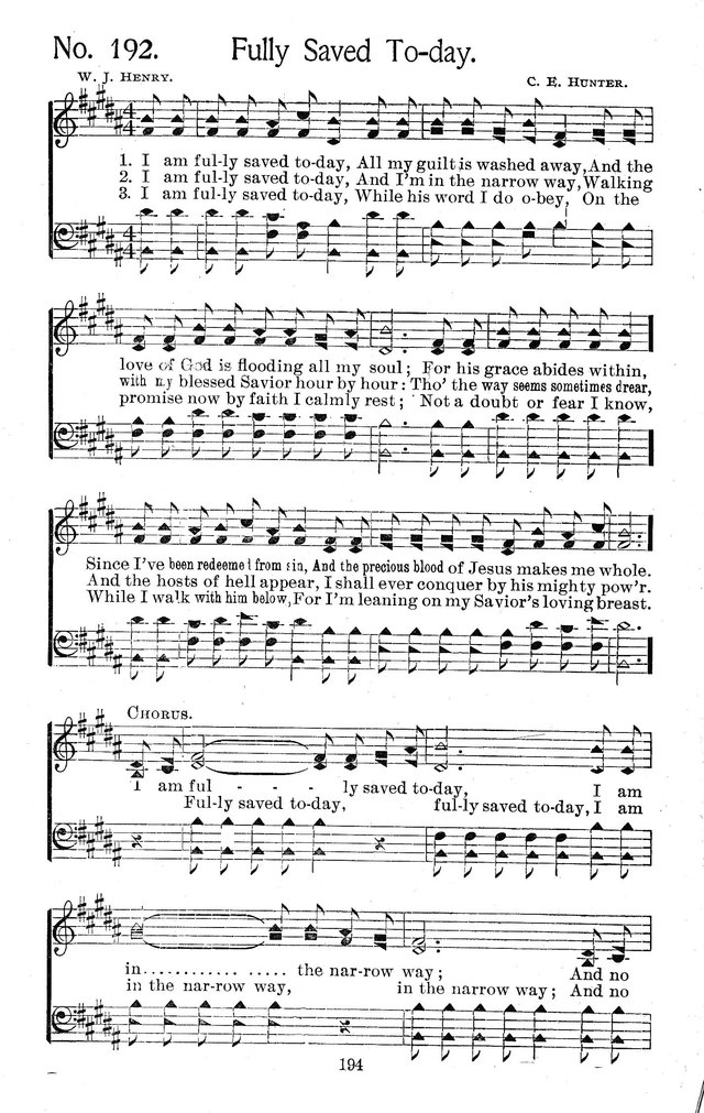 Select Hymns: for Christian worship and general gospel service page 194