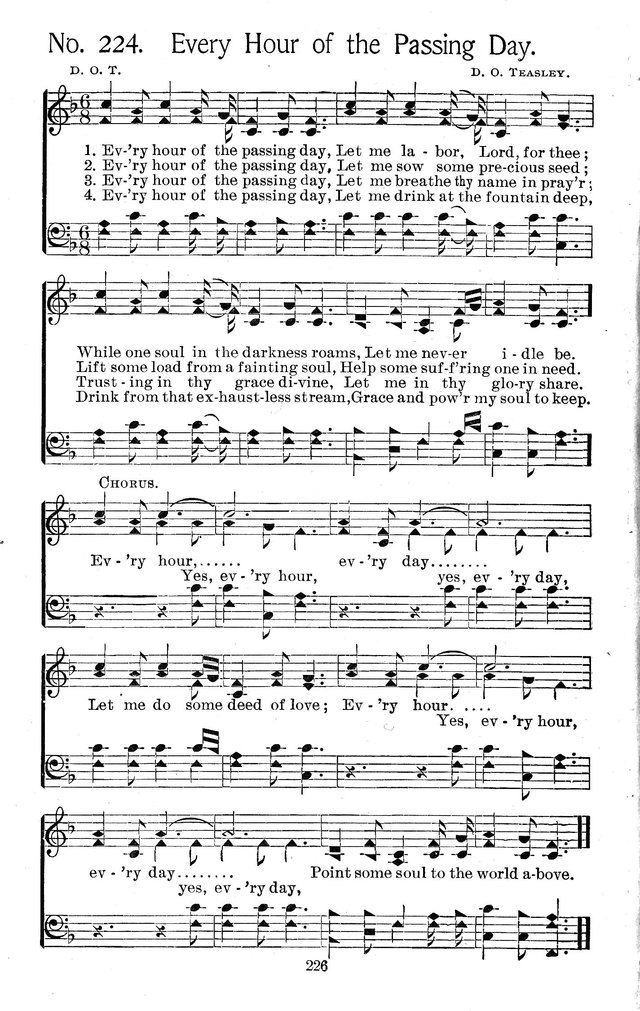 Select Hymns: for Christian worship and general gospel service page 226