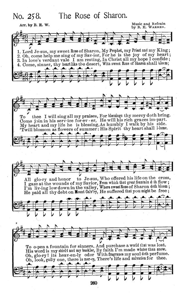 Select Hymns: for Christian worship and general gospel service page 260