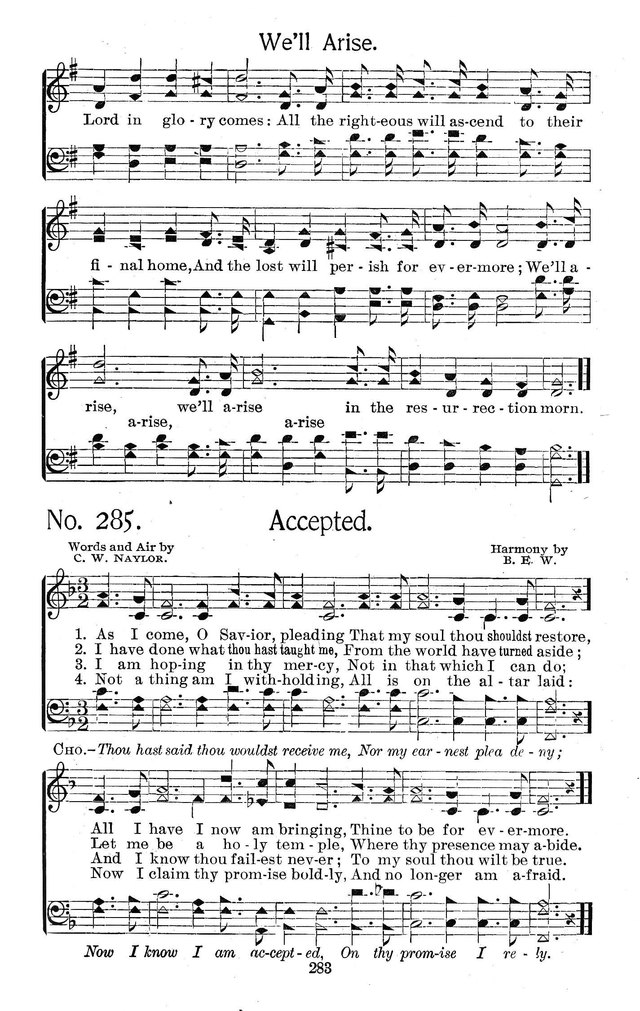 Select Hymns: for Christian worship and general gospel service page 283