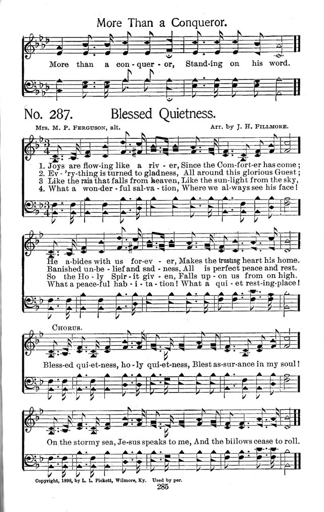 Select Hymns: for Christian worship and general gospel service page 285