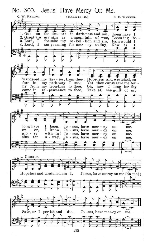 Select Hymns: for Christian worship and general gospel service page 298