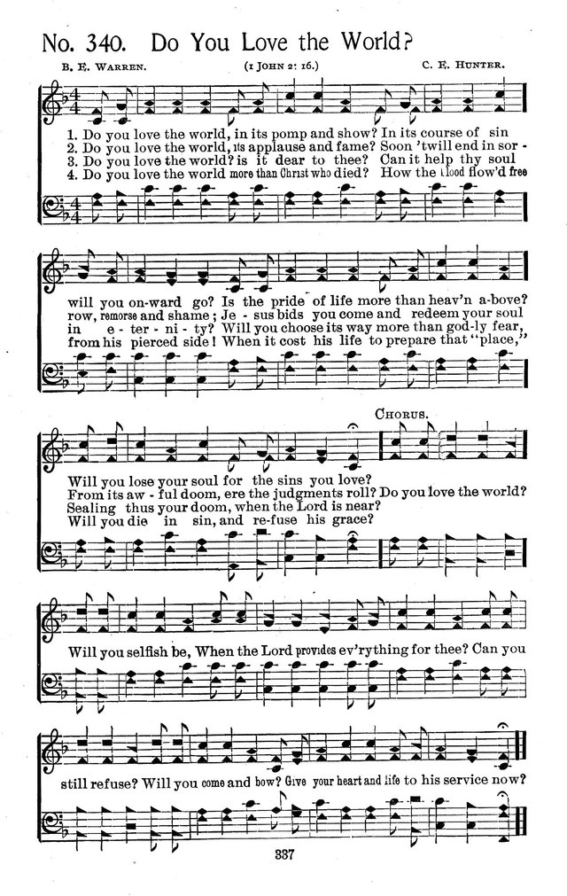 Select Hymns: for Christian worship and general gospel service page 337