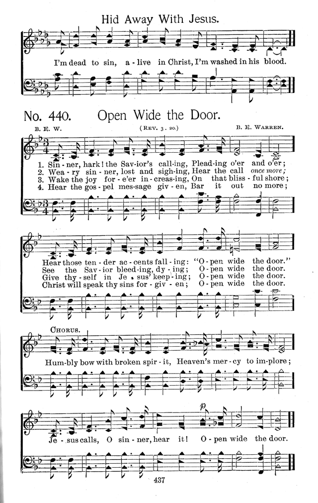 Select Hymns: for Christian worship and general gospel service page 437