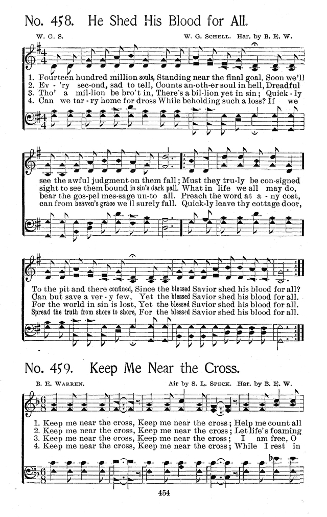 Select Hymns: for Christian worship and general gospel service page 454
