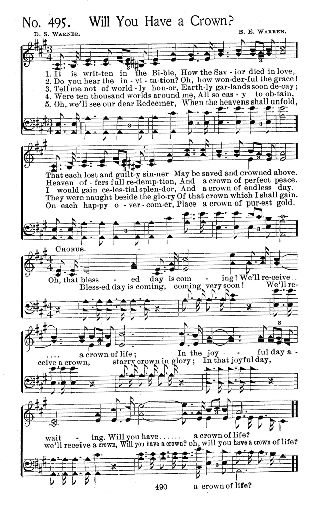 Select Hymns: for Christian worship and general gospel service page 490