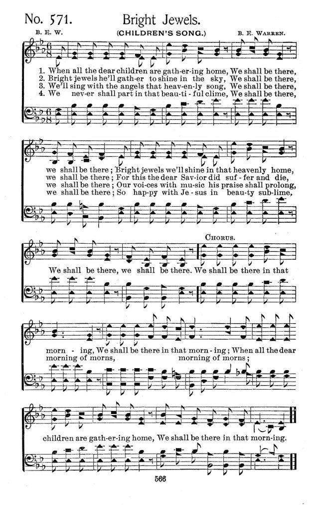 Select Hymns: for Christian worship and general gospel service page 566