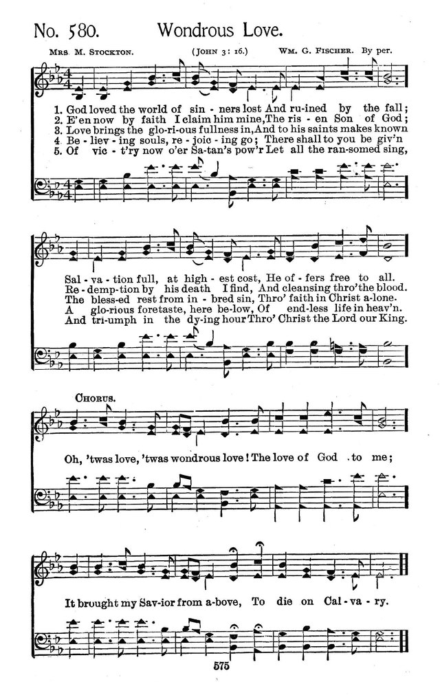 Select Hymns: for Christian worship and general gospel service page 575