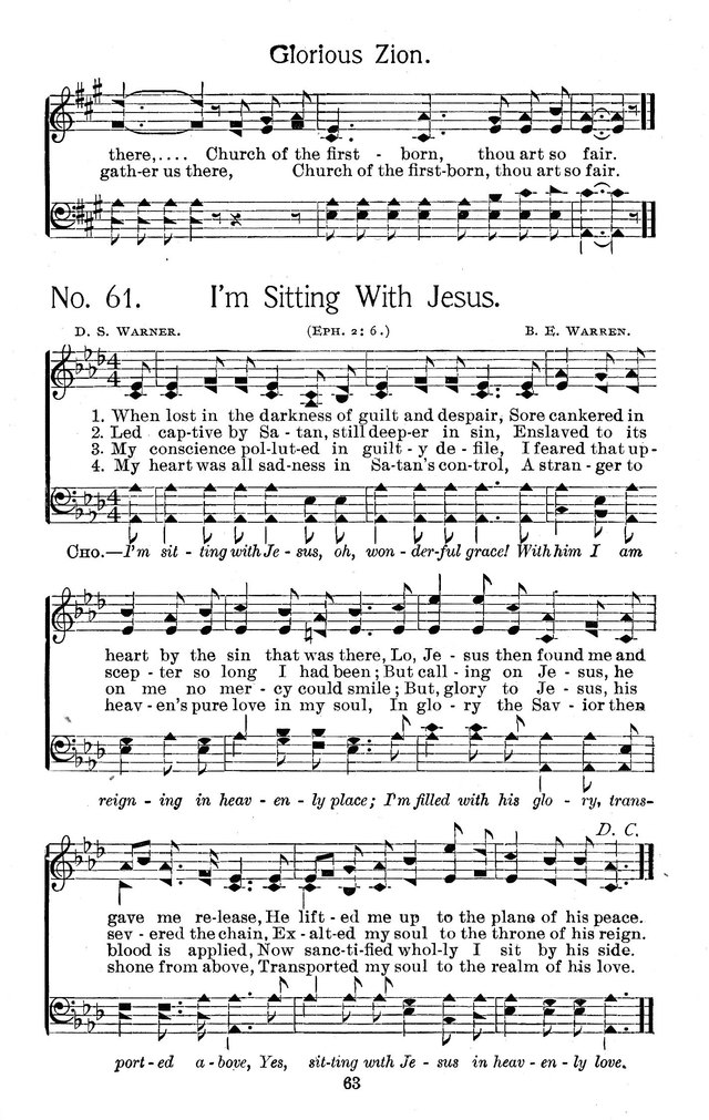 Select Hymns: for Christian worship and general gospel service page 63