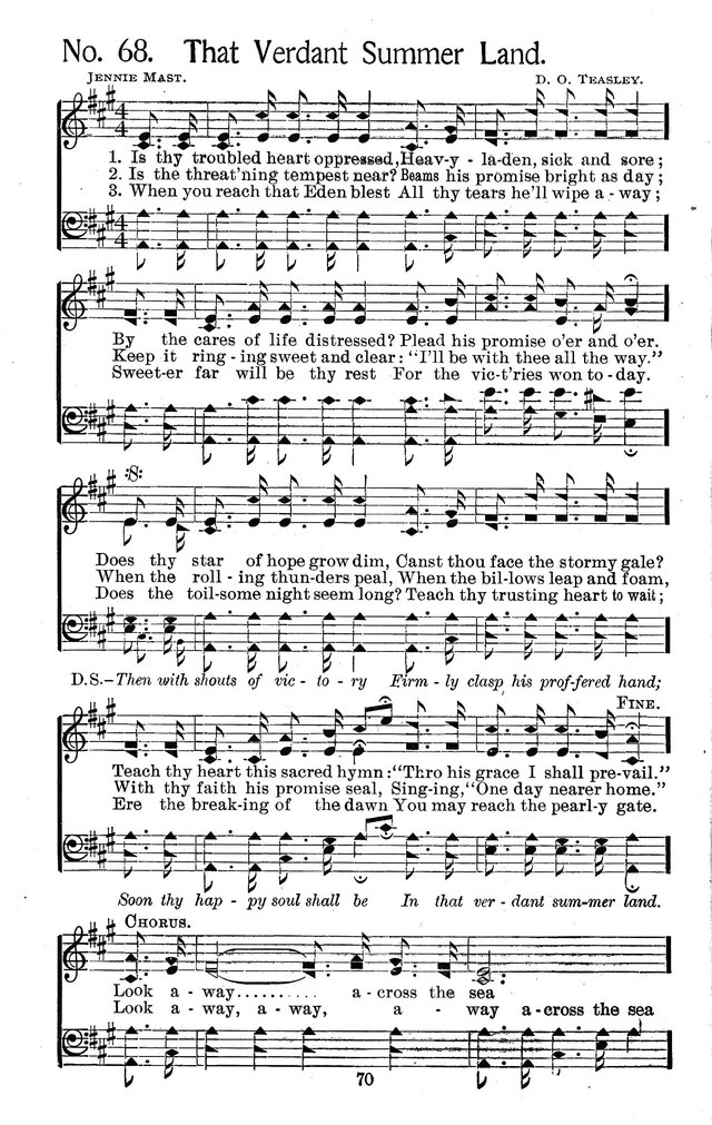 Select Hymns: for Christian worship and general gospel service page 70