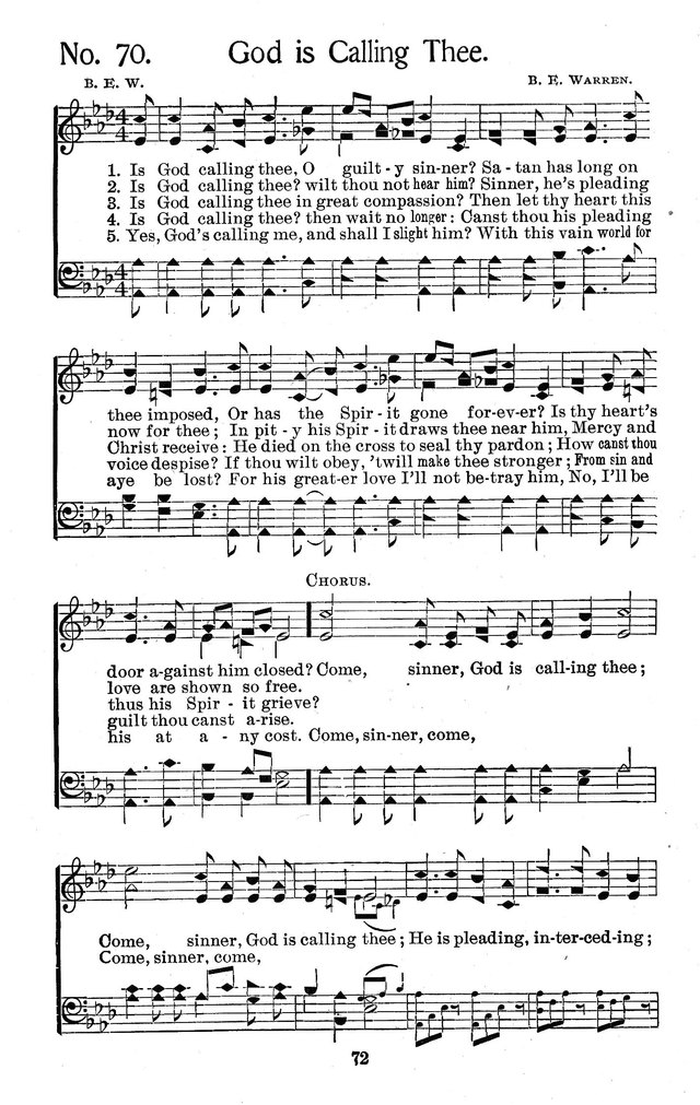 Select Hymns: for Christian worship and general gospel service page 72