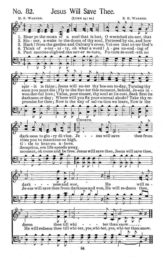 Select Hymns: for Christian worship and general gospel service page 84