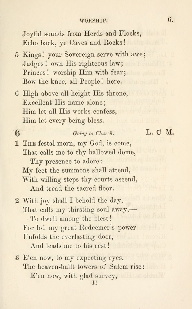 A Selection of Hymns: designed as a supplement to the "psalms and hymns" of the Presbyterian church page 11