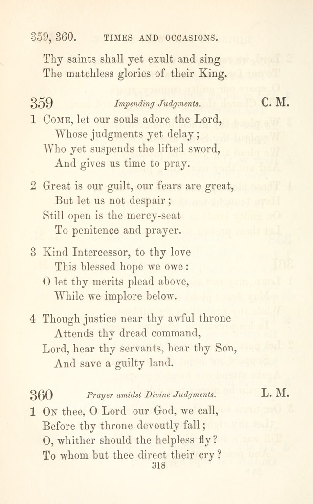 A Selection of Hymns: designed as a supplement to the "psalms and hymns" of the Presbyterian church page 320