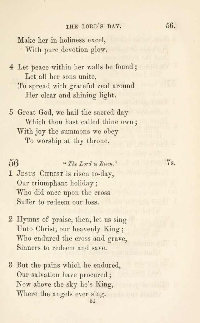 A Selection of Hymns: designed as a supplement to the "psalms and hymns" of the Presbyterian church page 51