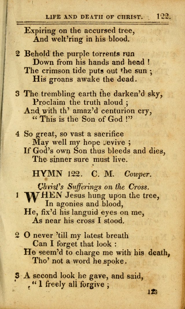 A Selection of Hymns: including a few originals, designed to aid the friends of  Zion in their private and social worship page 123