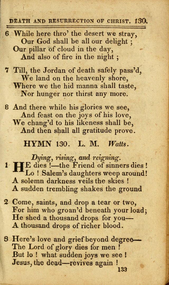 A Selection of Hymns: including a few originals, designed to aid the friends of  Zion in their private and social worship page 133
