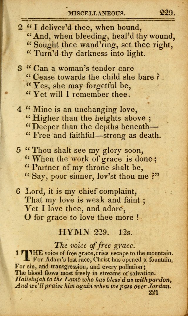 A Selection of Hymns: including a few originals, designed to aid the friends of  Zion in their private and social worship page 221