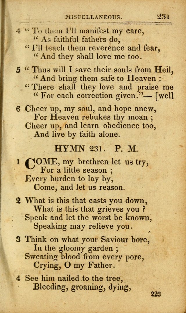 A Selection of Hymns: including a few originals, designed to aid the friends of  Zion in their private and social worship page 223