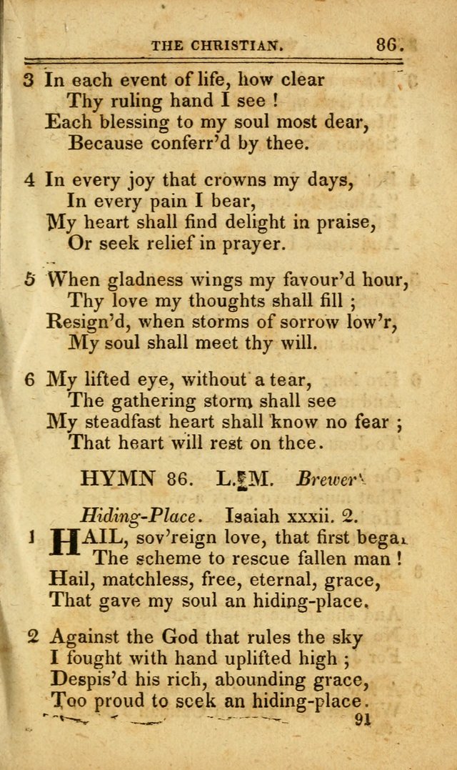 A Selection of Hymns: including a few originals, designed to aid the friends of  Zion in their private and social worship page 91