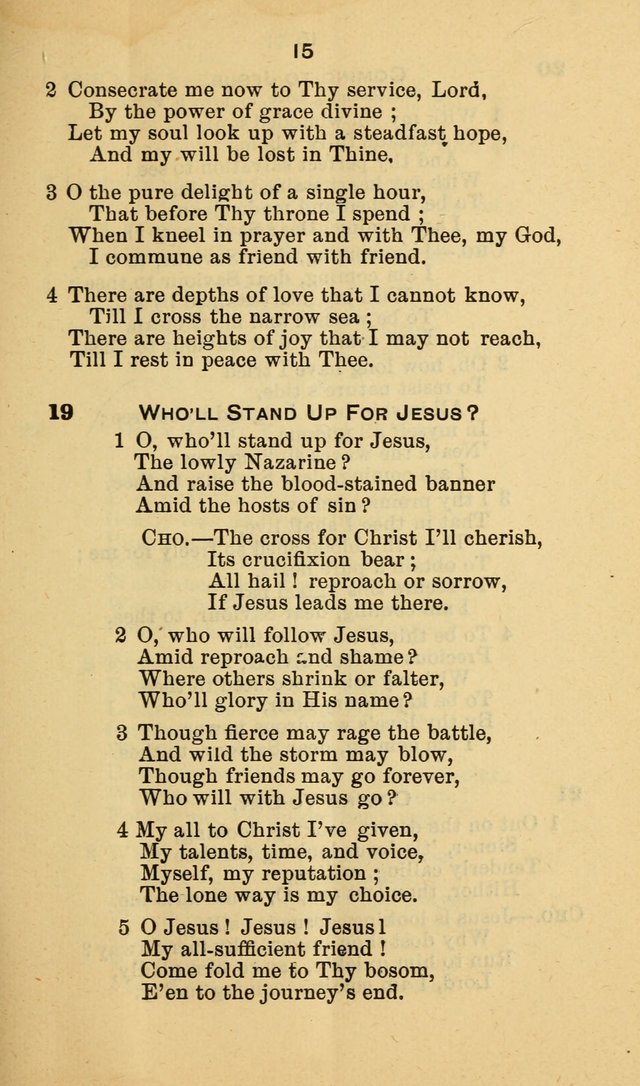Selection of Hymns, for the use of the first M. E. Church, Cape May City page 16