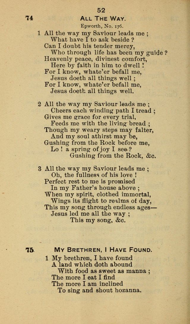 Selection of Hymns, for the use of the first M. E. Church, Cape May City page 53