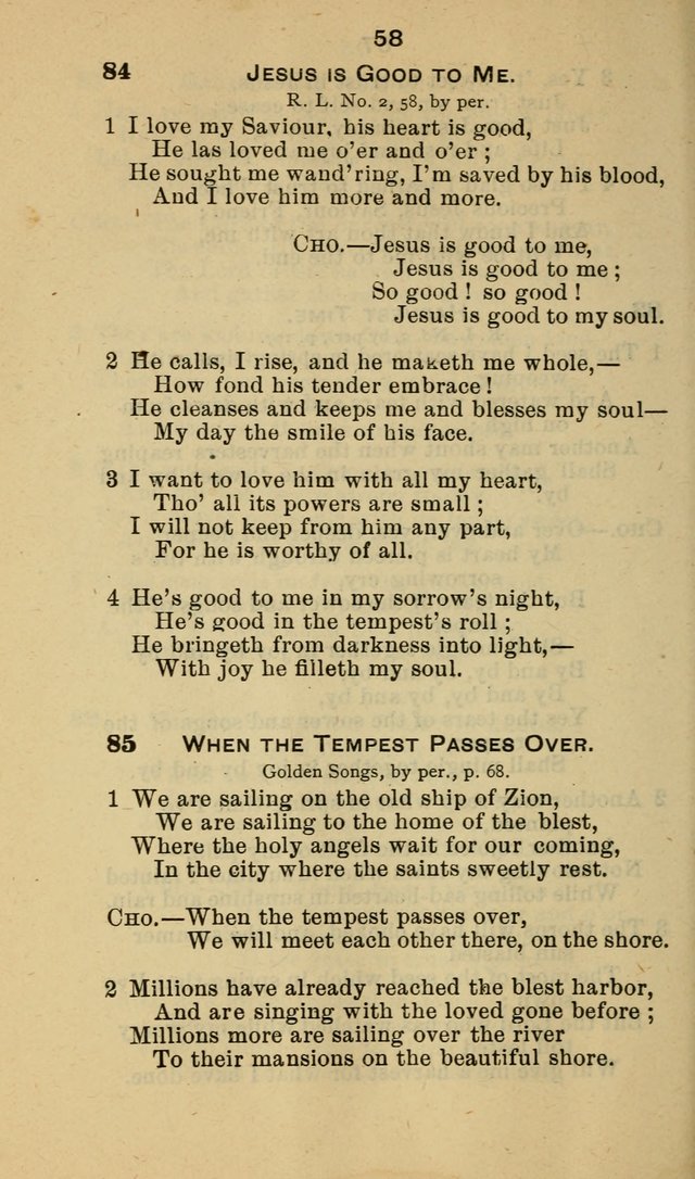 Selection of Hymns, for the use of the first M. E. Church, Cape May City page 59