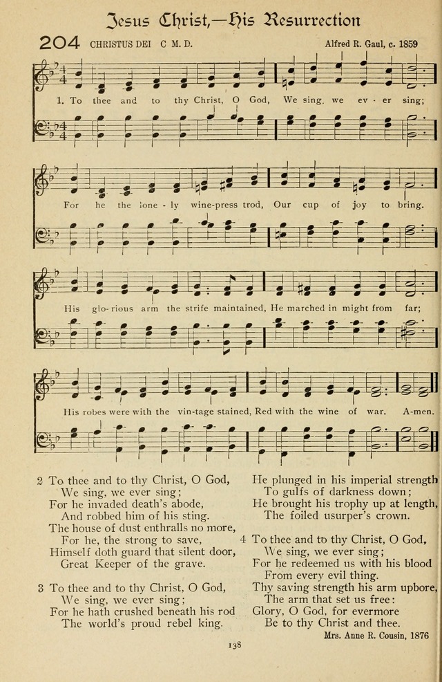 The Sanctuary Hymnal, published by Order of the General Conference of the United Brethren in Christ page 139